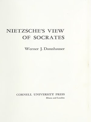 cover image of Nietzsche's View of Socrates